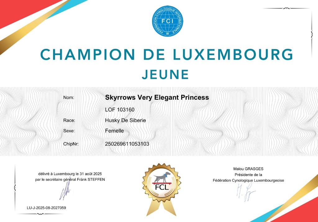 Championne Jeune du Luxembourg